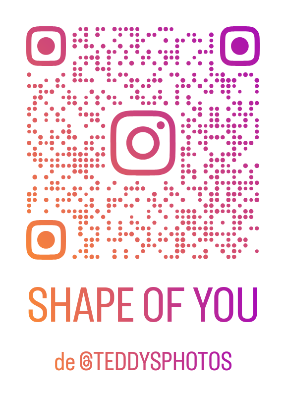 QR Code para o áudio Shape of You no Instagram